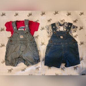 (Bundle of 2) 6 Month Carhartt Overall Set